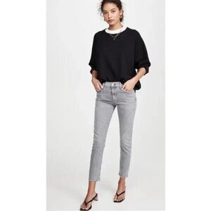 Agolde Toni Light Gray Ankle Jeans